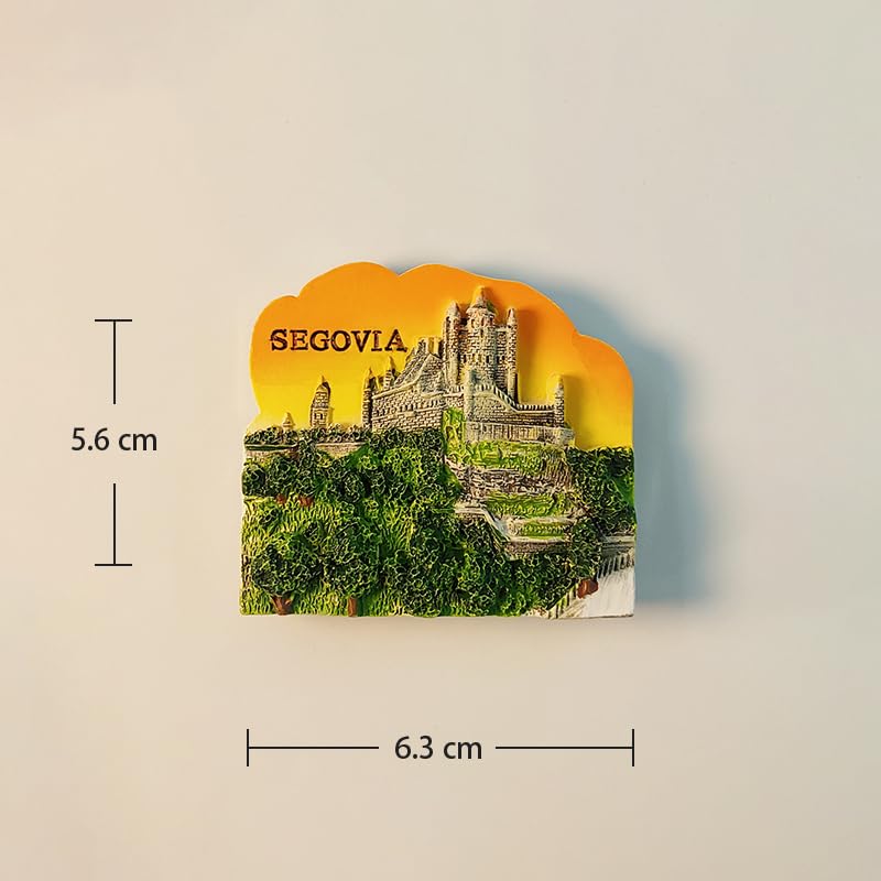 Imán decorativo 3D Alcazar Castle Segovia España miniatura 4