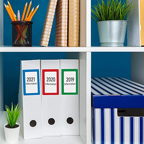 Image of Climberty 300 Sheet Colored Label Stickers, 4 Colors Name Tag Sticker, 3.5 inchx2.3 inch Self Adhesive Tags for Office, School, Classroom, Meeting, Kindergarten, Parties, Warehouses, Clothes and Mailing