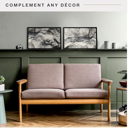 Image of MCS Foundation 14x22 Poster Frame Traditional Black, Vertical & Horizontal Wall Hanging Large Picture Frame for Photos, Posters & Art Prints (2-Pack)