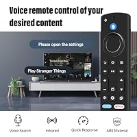 Ersatz-Sprachfernbedienung, 4th Gen, Ersatz Fernbedienung mit Sprachfunktion für AMZ F-i-r TV Cube ((2nd Gen, 3rd Gen),für Insignia/Pioneer Smart TVs (4th Gen-New) – Ansicht 3