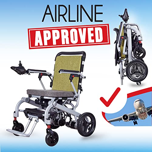 Maritsa Intelligent Lightweight Foldable Electric Wheelchair, Travel Size, Weights Only 40 Lbs - Serviced From Usa (Model3) #TOP3