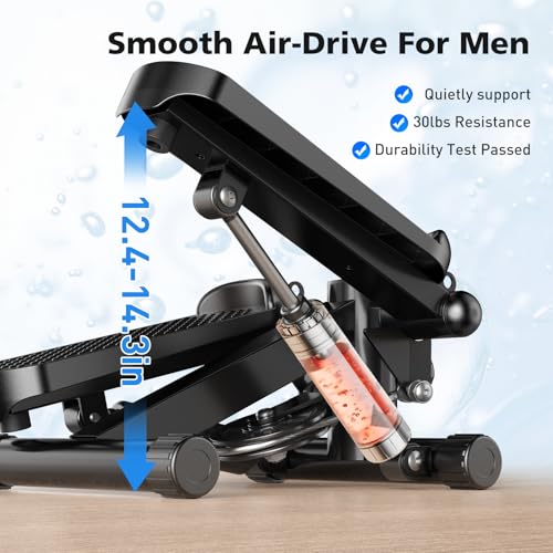 Image of OLIXIS Steppers for Exercise At Home Workout Equipment, Mini Stepper Exercise Machine for Senior Citizens, Twist Stepper with Resistance Bands, Cardio Weight Loss Equipment Home Fitness