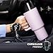 Simple Modern 40 oz Trek Tumbler with Handle and Straw Lid | Cup Holder Friendly Insulated Stainless Steel Travel Mug | Cream Terrazzo