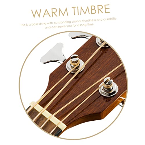 SUPVOX 4 conjuntos de cordas de baixo, peças para baixo, acessórios para guitarra e baixo, substitui