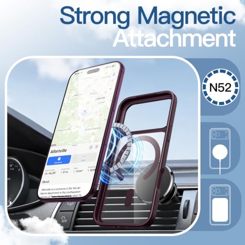 Image of JETech Magnetic Cover Case for iPhone New Pro, Dark Cherry