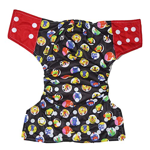 Image of Babymoon (SET of 3-1 Cloth Diaper with 2 5Layesr Bamboo Insert) Premium Adjustable Reusable Washable Cloth Diaper for Baby