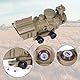 Goetland Gewehr Zielfernrohr 4x32 Airsoft Red Dot Visier Sight mit Montage Ringe BDC SFP für Taktische Jagd Armbrust Luftgewehr Sportschützen