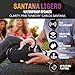 SANTANA BY CARLOS SANTANA Bluetooth Speaker- Effortlessly Portable True Wireless Stereo, Splash-Proof Design, Up to 24 Hours Playtime, Dynamic Sound, Integrated Controls | Ligero | Black