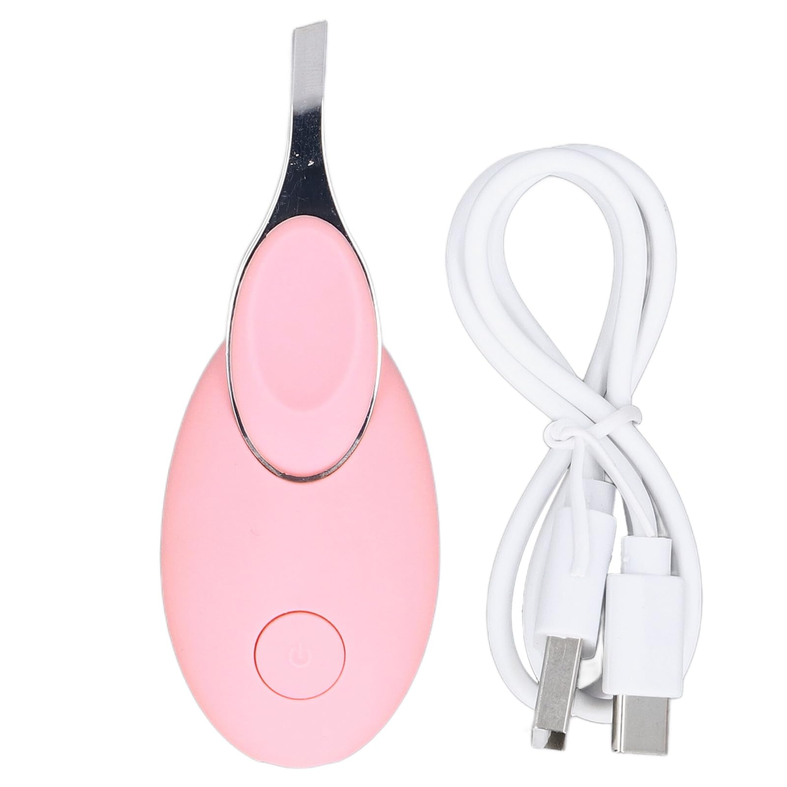 Tissting Electric Eyebrow Tweezers Rechargeable Eyebrow Shaver with USB Cable, 300mAh Battery, Visualizable Hair Removal Tool for Men Women(Pink)