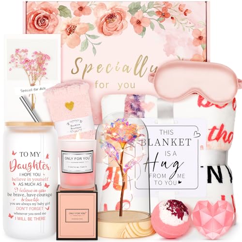 Fortuning's JDS Daughter Gifts from Mom Dad, Valentines Day Birthday Gifts for Daughter,...