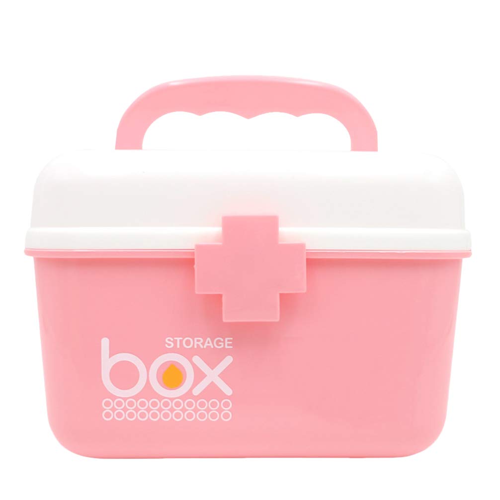 ZerodekoLock Box for Medication Medicine Lock Box with Handle Locking Storage Box Portable Safe Box Large Storage Box with Lock