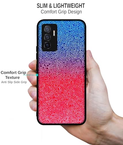 Image of Bubbles Design Premium 2D Printed Metal Back Case Cover for Vivo V23E 5G / Y75 4G