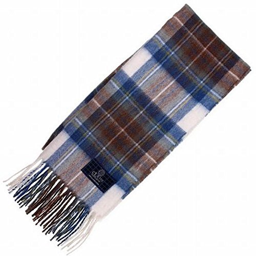 Stewart Muted Blue Tartan Scarf - Scottish Wool Clan Scarves