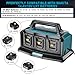 Adisipsoarin Super Battery Charger for Makita 18v lxt Battery, 6-Ports Simultaneous Rapid Charger Station Compatible with Malita 18v Li-Ion Battery and Tools DC18SF Chargers
