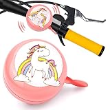 INOSARO Cloche de Vélo Licorne Sonnette de Vélo Unisexe Design Unicorn Sonnette de Vélo pour Enfants avec Un Son Fort et Clair Accessoires de Vélo pour vélos ou Scooters