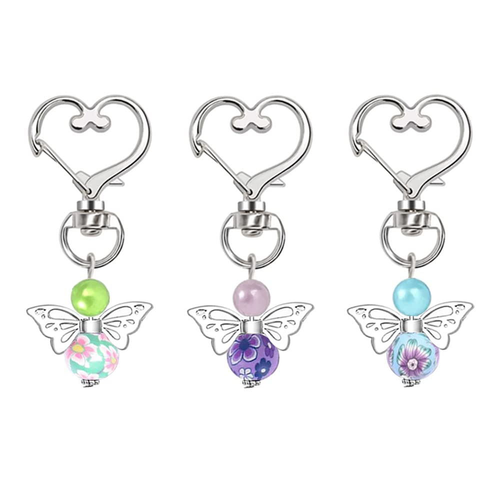 24 Porte-Clés Ange Gardien En Perles - Cadeaux Mariage, Baptême, Noël - Avec Étiquettes Et Sachets