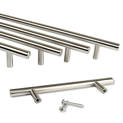 Preisvergleich Produktbild Rapid Teck® Möbelgriff Edelstahl (128mm Bohrloch Abstand) Stangengriffe Möbelgriffe Stangengriff Relinggriff Griff Bogengriff