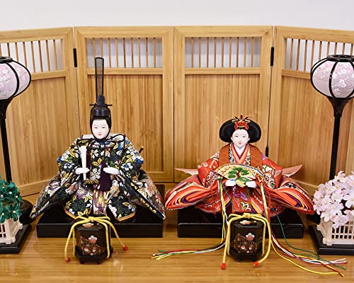 Amazon.co.jp: 陣屋 日本の伝統美を紹介します。: 雛人形衣装着親王飾り