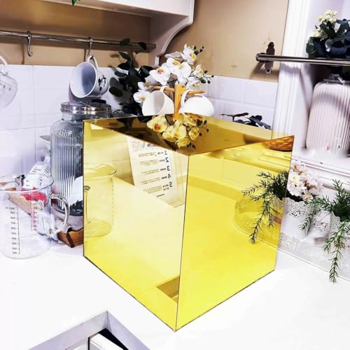 Table d'appoint en acrylique pour canapé, table d'appoint en forme de cube, tables basses irisées...