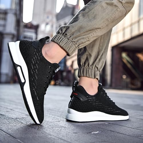 Image of BMINFEE Men's Invisible Height Increasing Elevator Shoes Lightweight Sport Shoes Height-Boosting Breathable Lace up Sneakers 2.4 Inches