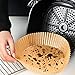 lefeindgdi Papierowa wkładka do frytkownicy, 16/20 cm nieprzywierająca mata do miąższu parownica okrągła papierowa wkładka do frytkownicy o dużej wytrzymałości papier do frytkownicy powietrznej, bambusu, metalowy parownik dostaw do kuchni 30/50 szt