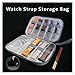 ZEDEVB Watchband box for Apple Watch strap case data cable Travel smart watch Wriststrap storage bag Box watches organizer(Black)