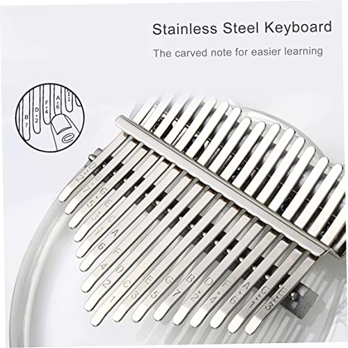 Kalimba transparent, 17 touches, avec sac de transport, autocollant pour notes de musique, marteau d’accordage, chiffon… - Les Beatles, Paul McCartney, John Lennon, RIngo Starr, George Harrison Kalimba transparent, 17 touches, avec sac de transport, autocollant pour notes de musique, marteau d'accordage, chiffon… – Image 3