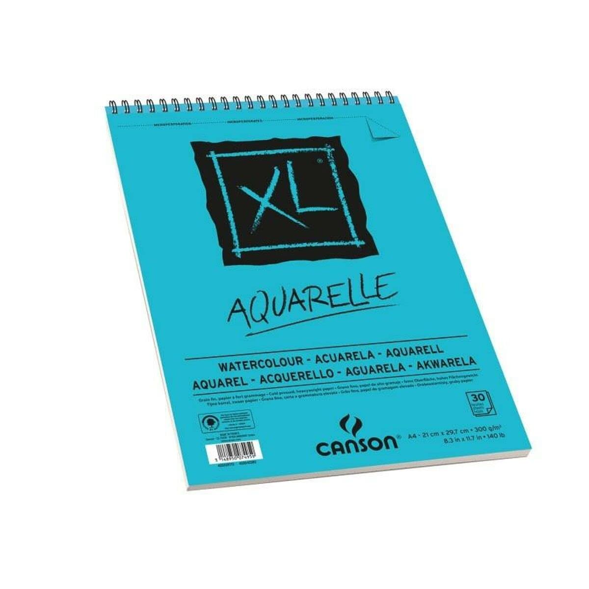 CANSON Album Xl Aquarelle F.To A3, 300 gr, 30 Fogli