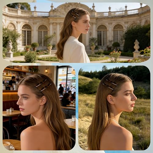 Pinzas para cabello estilo carey, pack de 2 miniatura 6