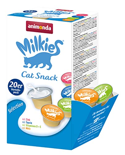 animonda Milkies Selection, Katzenmilch portioniert, 20 Cups à 15 g