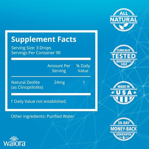 NCD2 Liquid Mineral Supplement, Advanced Cellular Support Formula, Daily Digestive & Detox, Immune, pH Balance, Cleansing; Easy-to-Use Drops (One .5 oz Bottle, 90 serv.) by Waiora