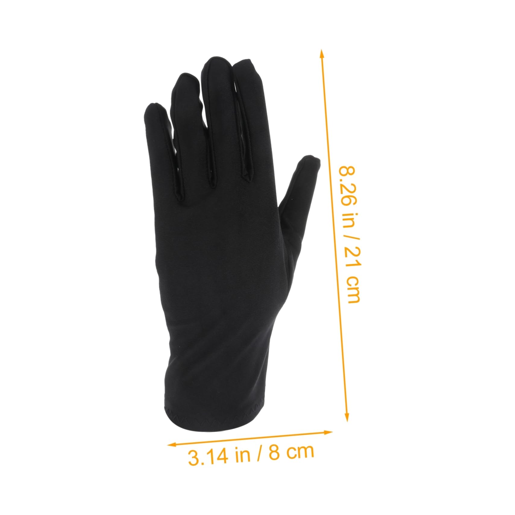 SOESFOUFU Elastic Gloves for Jewelry Etiquette Black Stretchy Gloves for Men Women Soft