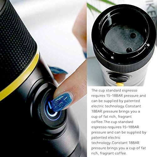 Viinice Máquina de café Máquina Espresso Máquina de café Espresso Totalmente automático de Viajes al Aire Libre for el… - Imagen 8