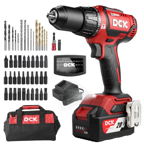 DCK 20V Brushless Hammer Drill,...