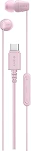 Sony IER-EX15C USB-C Plug, Wired in-Ear Headphones for iPhone and Android Phones, with Built-in Multi-Function Button, Volume and Mic Control, Supports USB Audio Class 1.0 Devices, Pink asin的图片