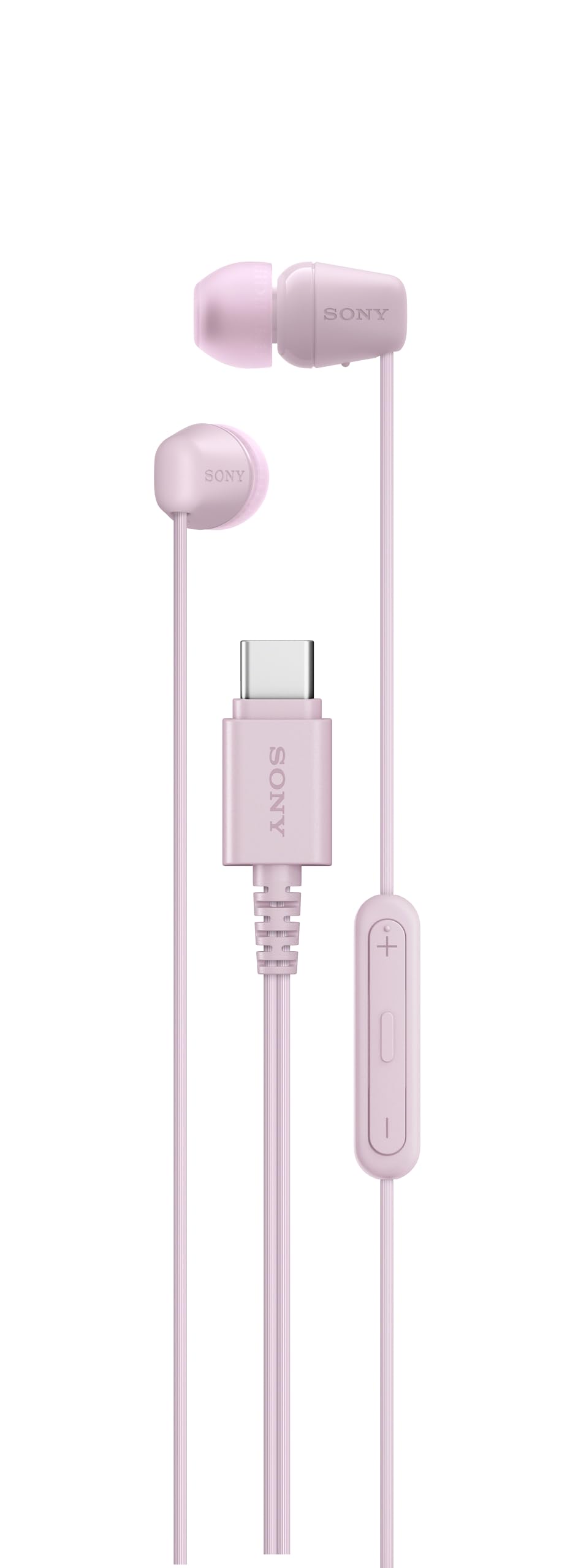 Sony IER-EX15C USB-C Plug, Wired in-Ear Headphones for iPhone and Android Phones, with Built-in Multi-Function Button, Volume and Mic Control, Pink (Renewed) (Renewed)