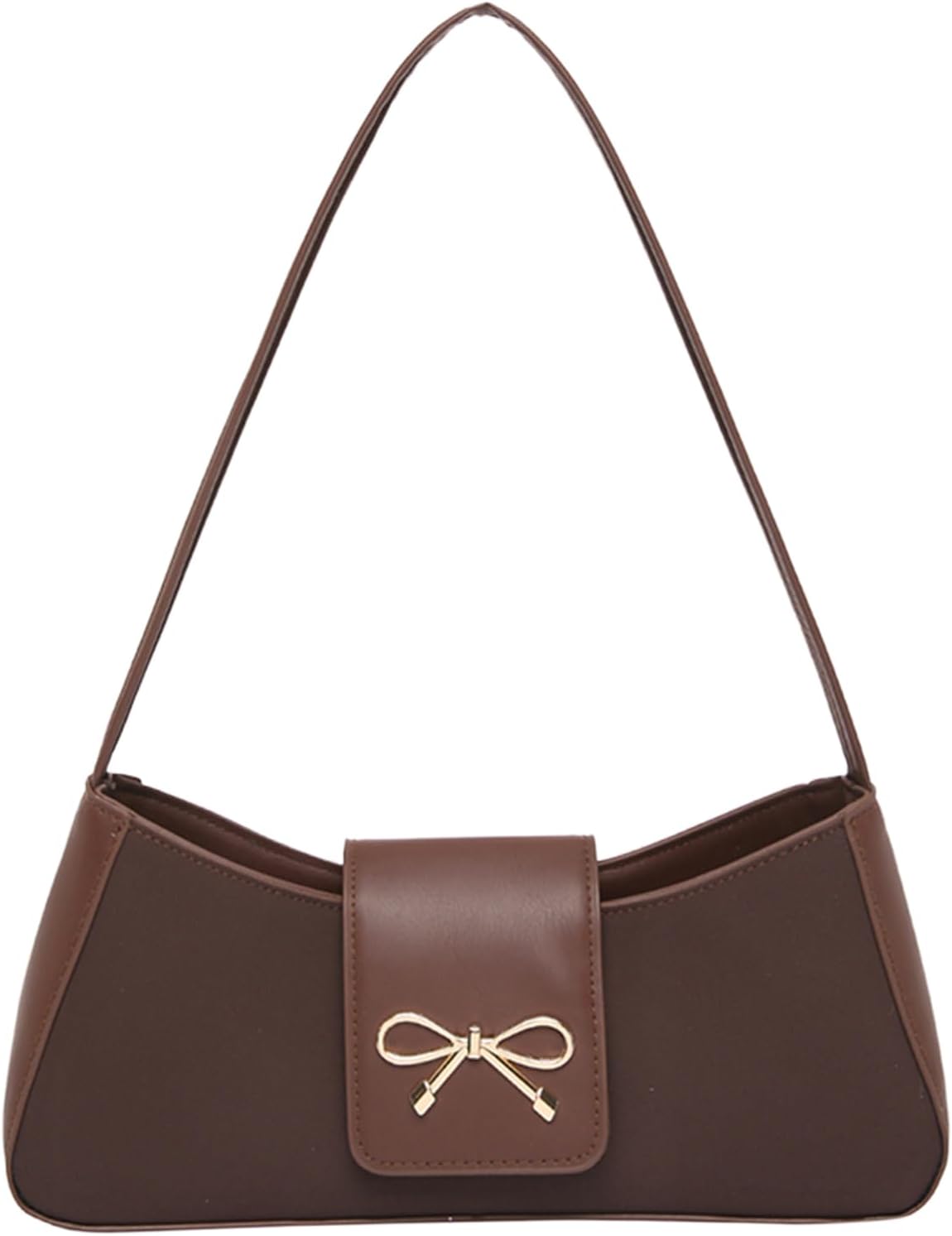 RoseSeek Women's Bowknot Top Handle Shoulder HandBags Trendy PU Leather Small Underarm Bags Purse