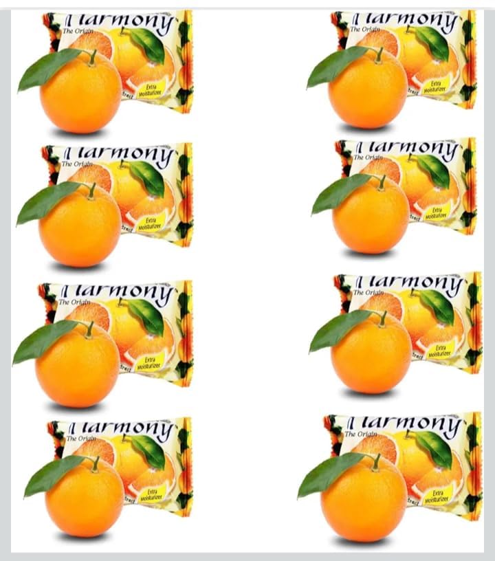 HARMONY SOAP, MADE IN INDONESIA,ORANGE FLAVOUR (PACK OF 8 PIECES)-image-15