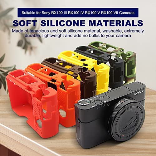 Funda de silicona Easy Hood para cámara Sony RX100 VII Camo miniatura 3
