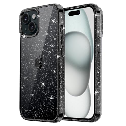 Image of JETech Glitter Case for iPhone 15, Black
