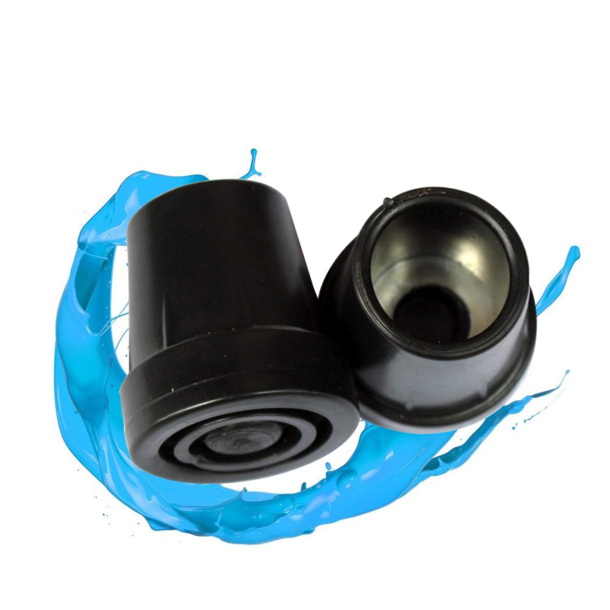 Housoutil 6 Pack Leg Tips Walking Stick Tips for Elderly Anti-Slip Light Duty for Canes Crutches Sticks Safe Comfortable