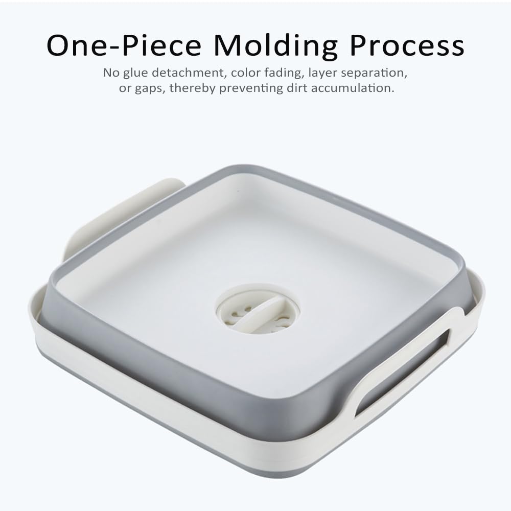 Bassine à vaisselle pliable avec poignées et bouchon de vidange, lavabo portable pour évier de cuisine, camping-car, camping