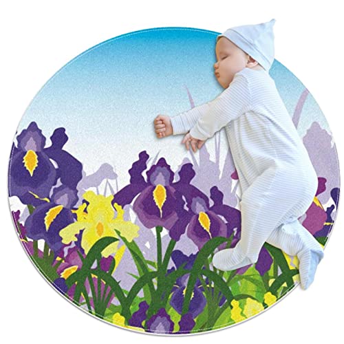 Tapis Fleur d'Iris JDEZ transformez l'ambiance de votre salon
