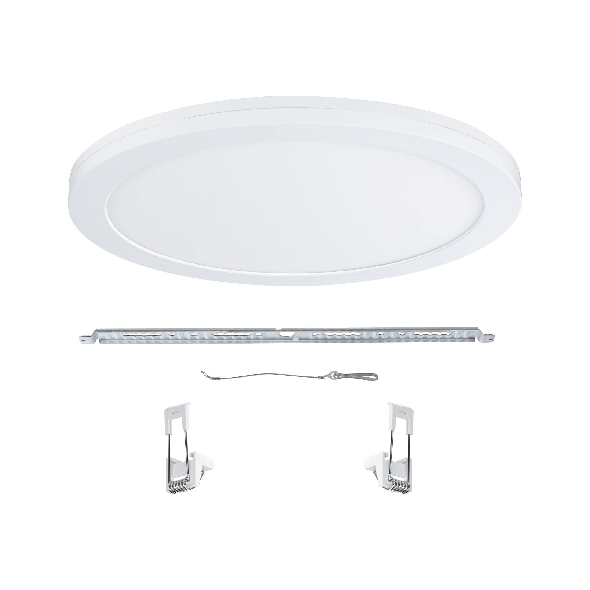 Paulmann 95390 Panel LED empotrable 2en1 Cover-it 330mm redondo incl. 1x22 W luz diurna blanco mate panel de luz plástico 4000 K