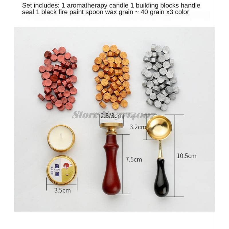 Francobolli personalizzati fai da te Sigillo di cera Kit scatola di mappa Cucchiaio staccabile Set Perline di tenuta Busta Imballaggio di nozze Regali Cartolina-GZZ1051100135,China