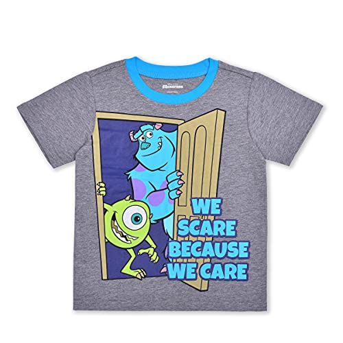 Image of Disney Monsters Inc Boys Mike and Sully T-Shirt, Zip Up Hoodie and Pants Set for Toddler and Little Kids