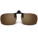 Besgoods Unisex Polarized Clip-on Flip up Sunglasses Plastic Lenses Glasses Sports Driving Fishing Cycling Outdoor