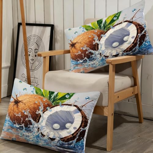 Housse de couette 140x200 noix de coco brunes parure lit enfant microfibre zippée