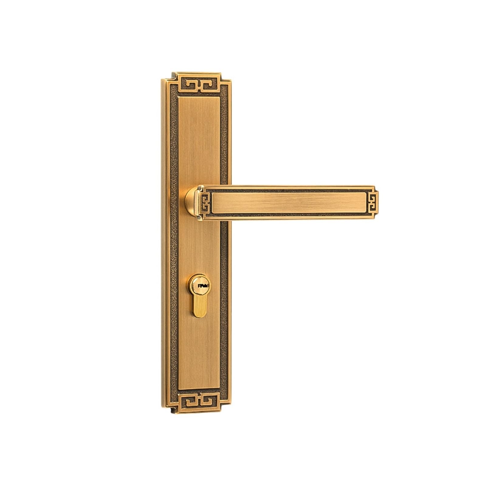 Serrure de porte en laiton bronze chic pour chambre élégante