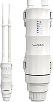 WAVLINK AC600 Outdoor WiFi Extender: Long Range Dual Band PoE IP67 Weatherproof Access Point for Farm, Yard, Backyard